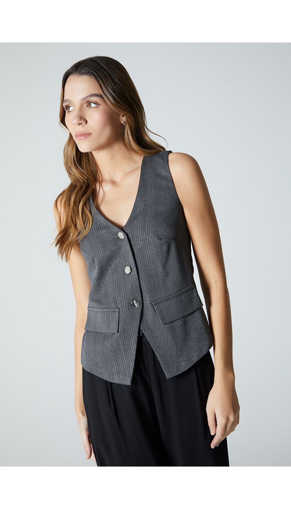 Blusa para mujer estilo chaleco