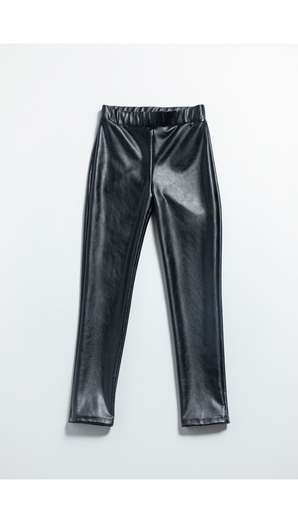 Leggins niña  skinny tiro alto con cierr