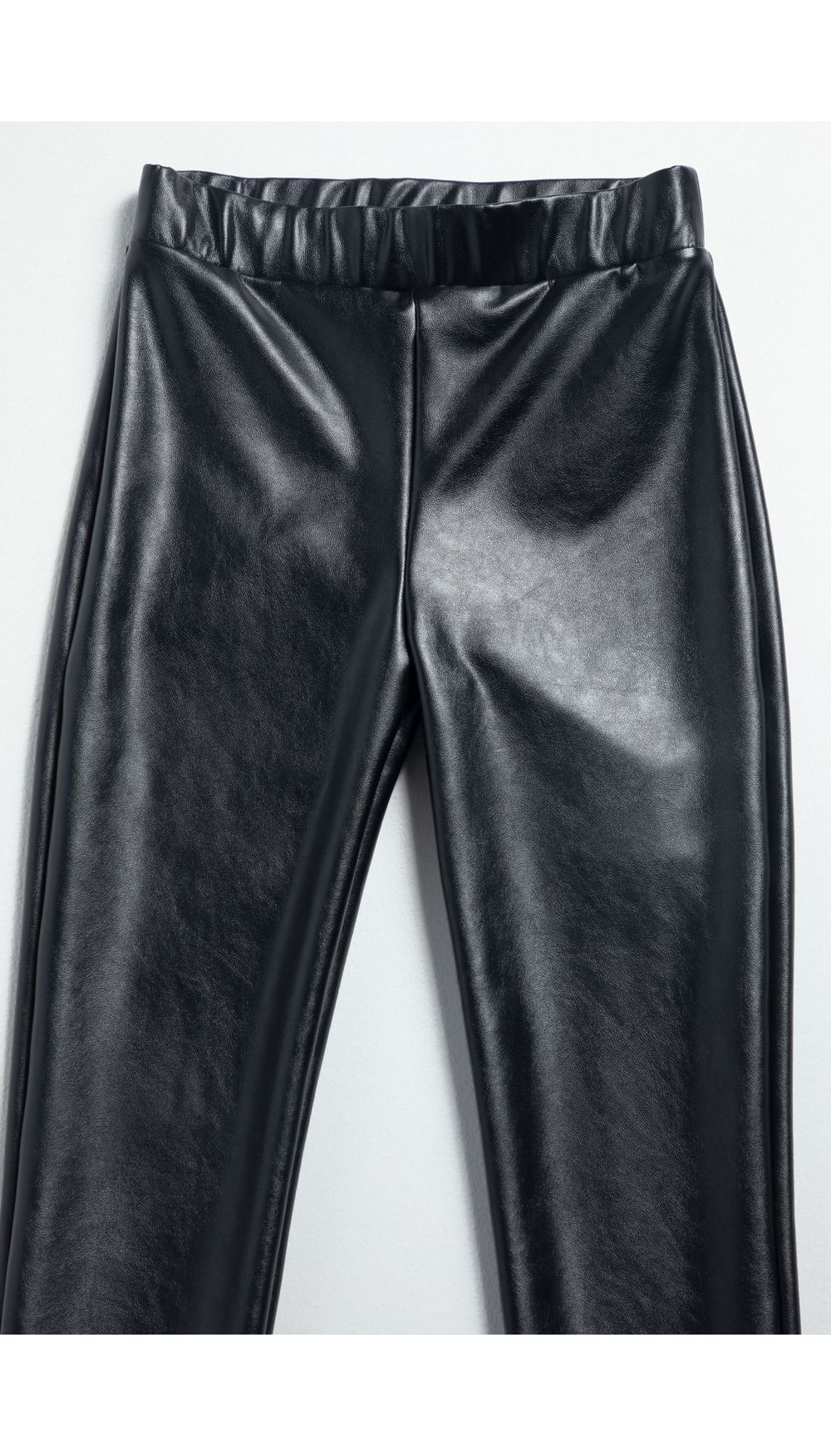 Leggins niña  skinny tiro alto con cierr