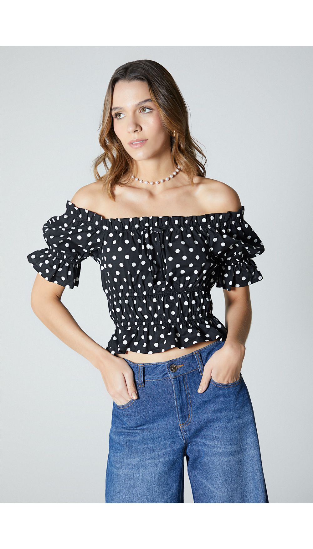 Blusa para mujer hombros descubiertos