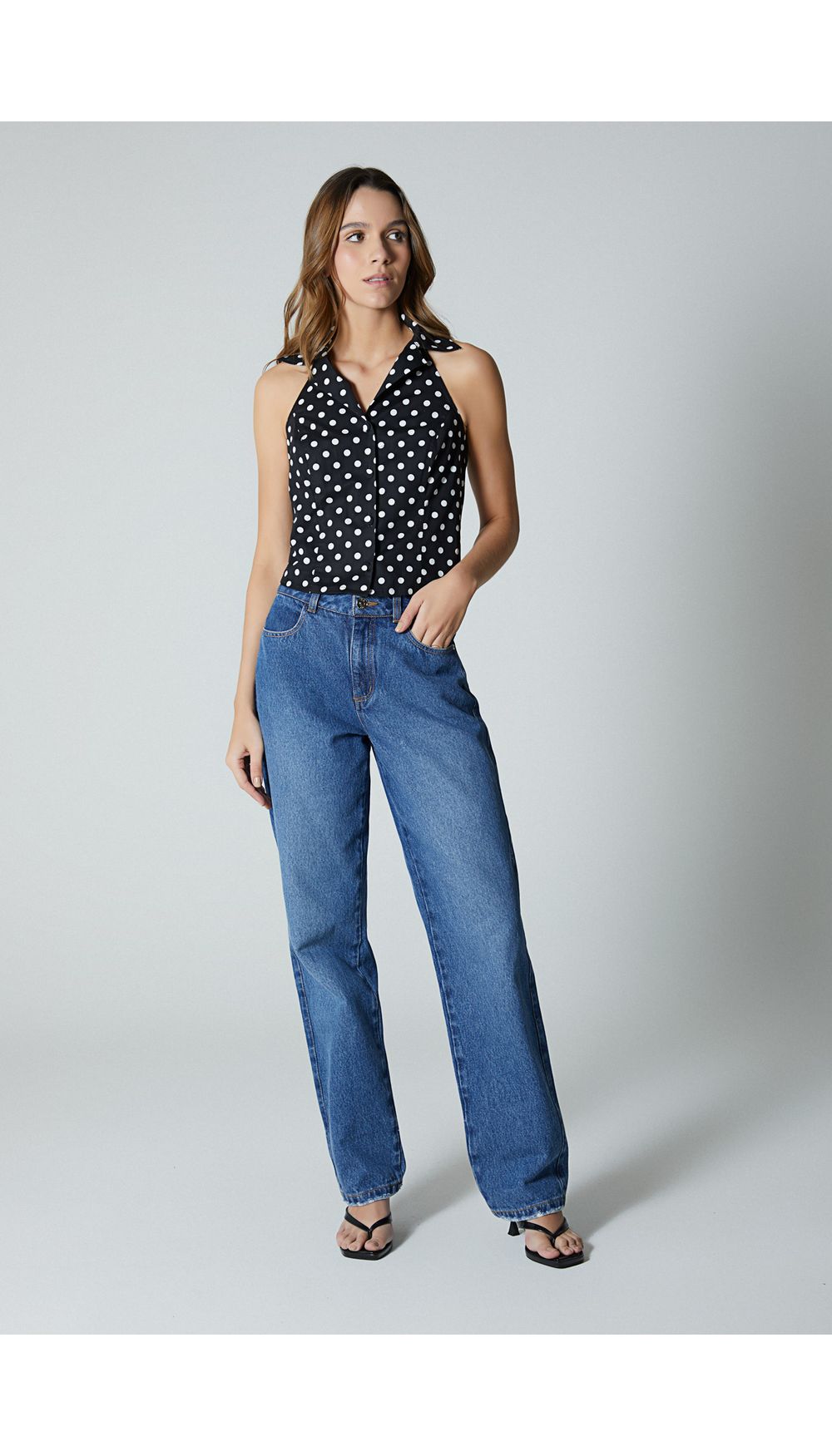 Blusa para mujer estilo halter