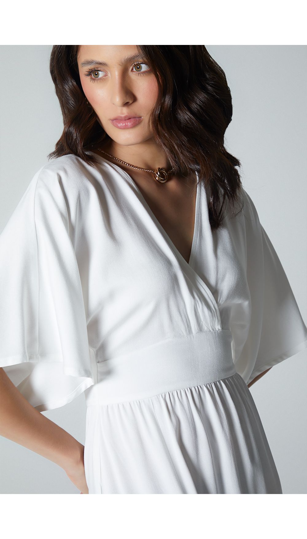 Vestido largo para mujer manga corta