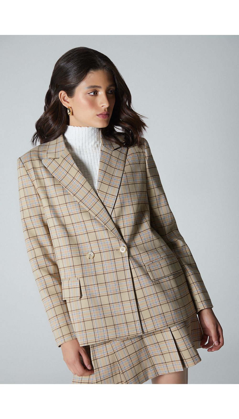 Blazer manga larga estampado para mujer
