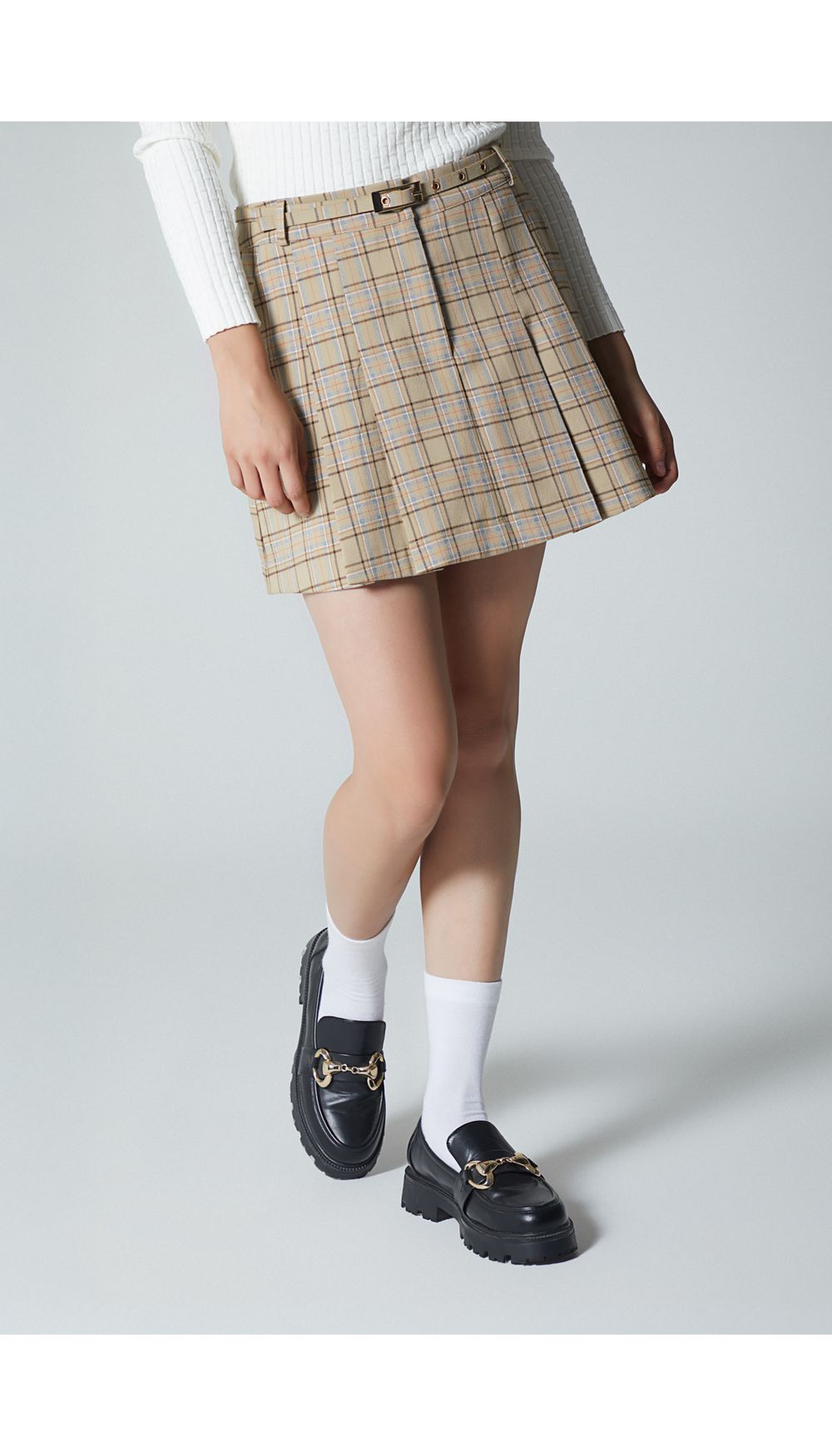 Falda short estampada para mujer