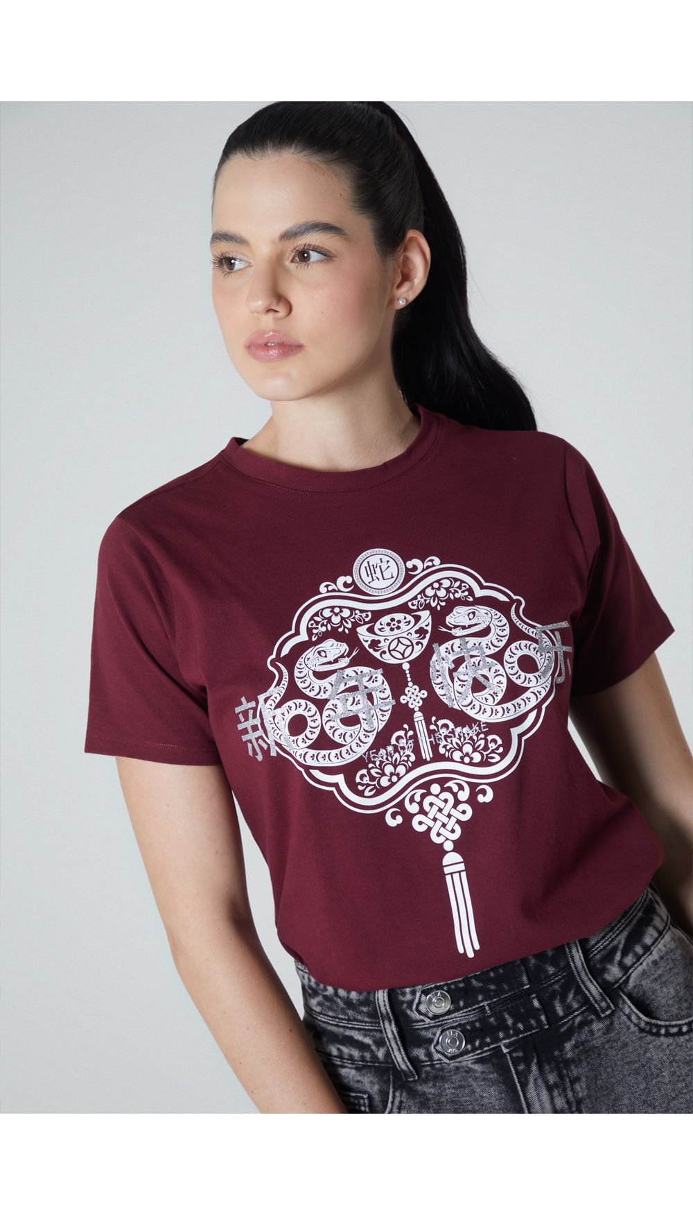 Camiseta estampada para mujer