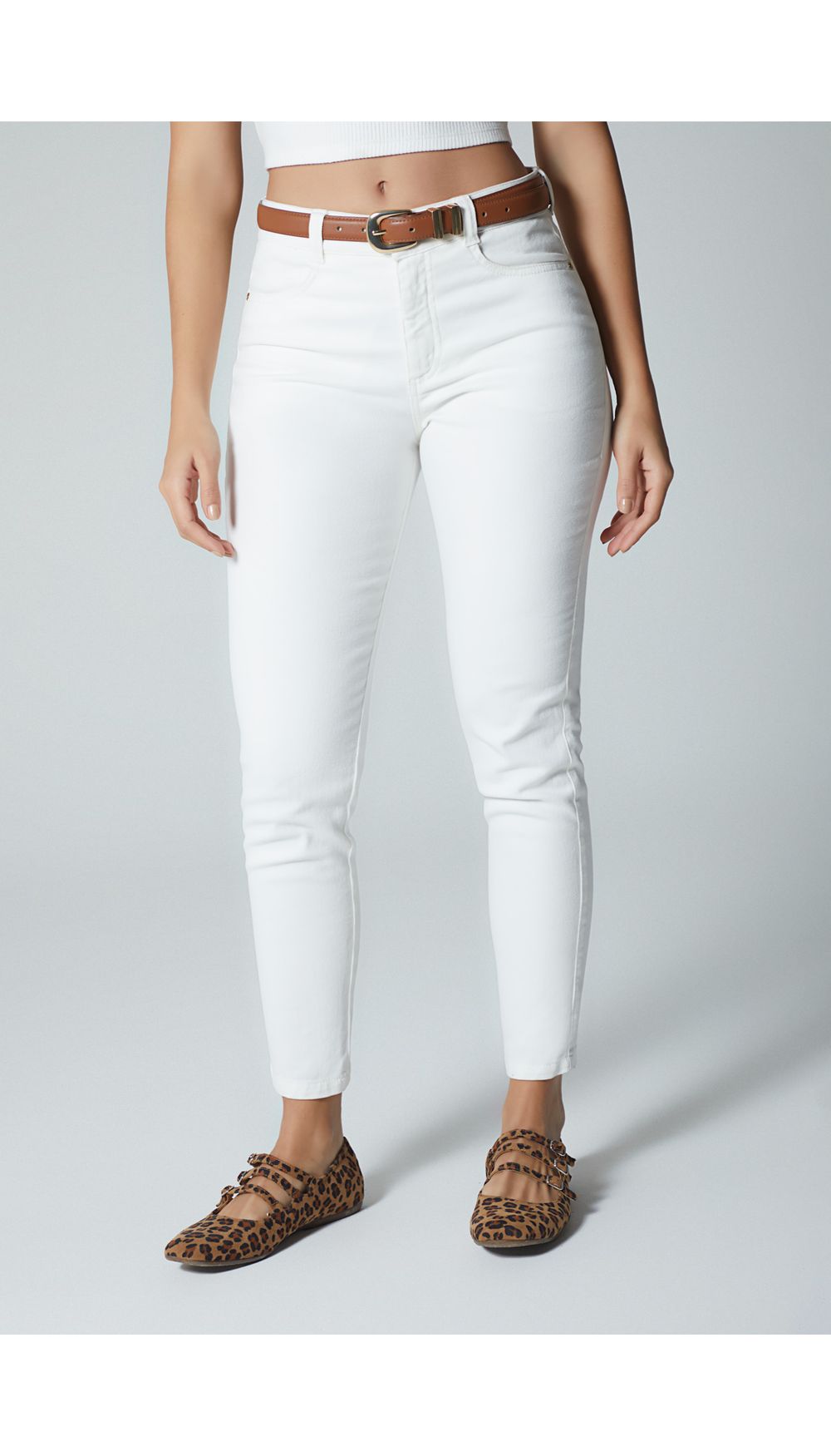 Jean para mujer tiro medio skinny con co