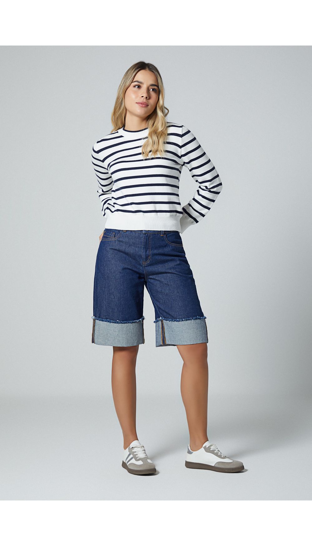 Blusa manga larga basica
