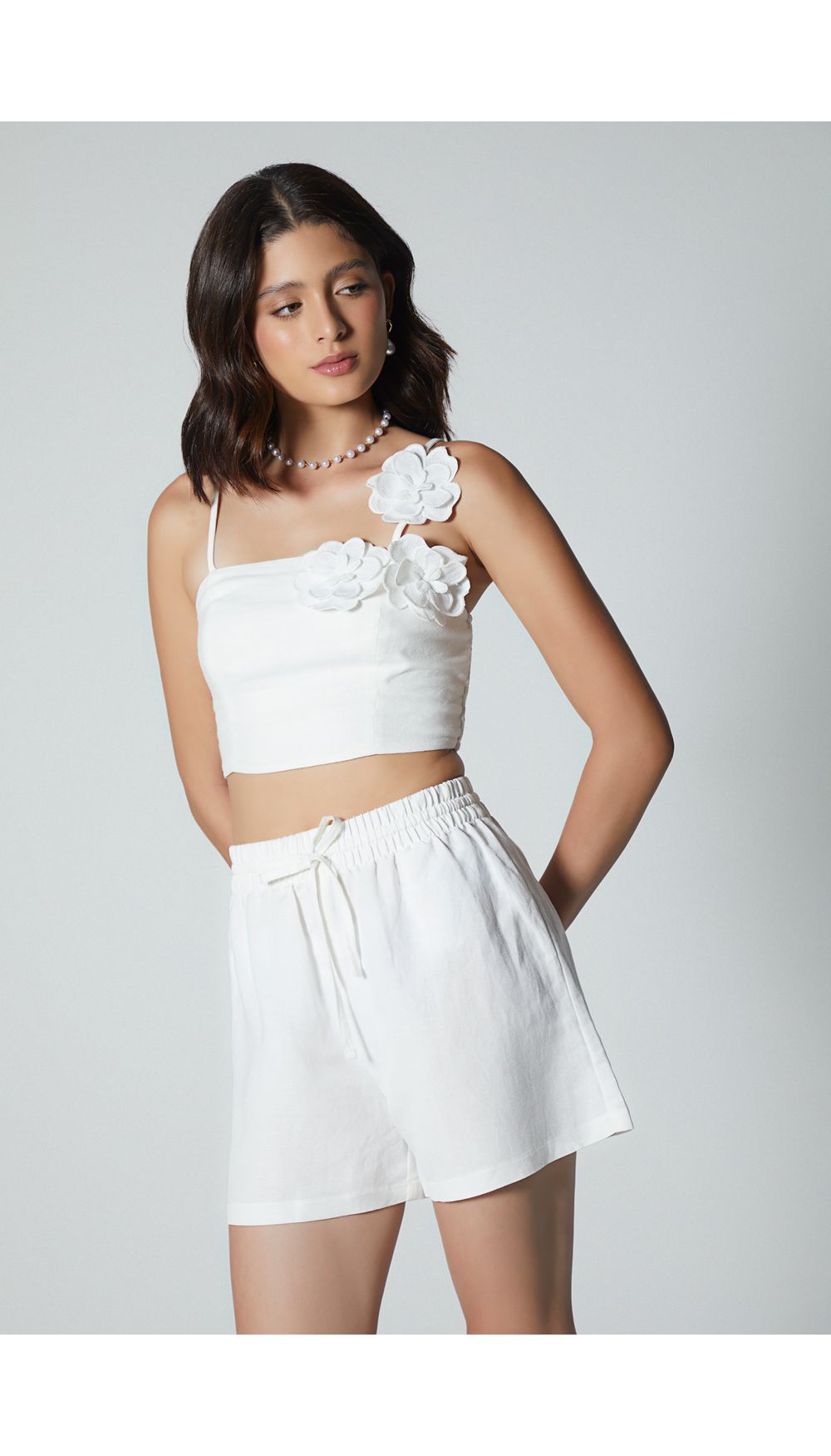 Crop top de tiras para mujer