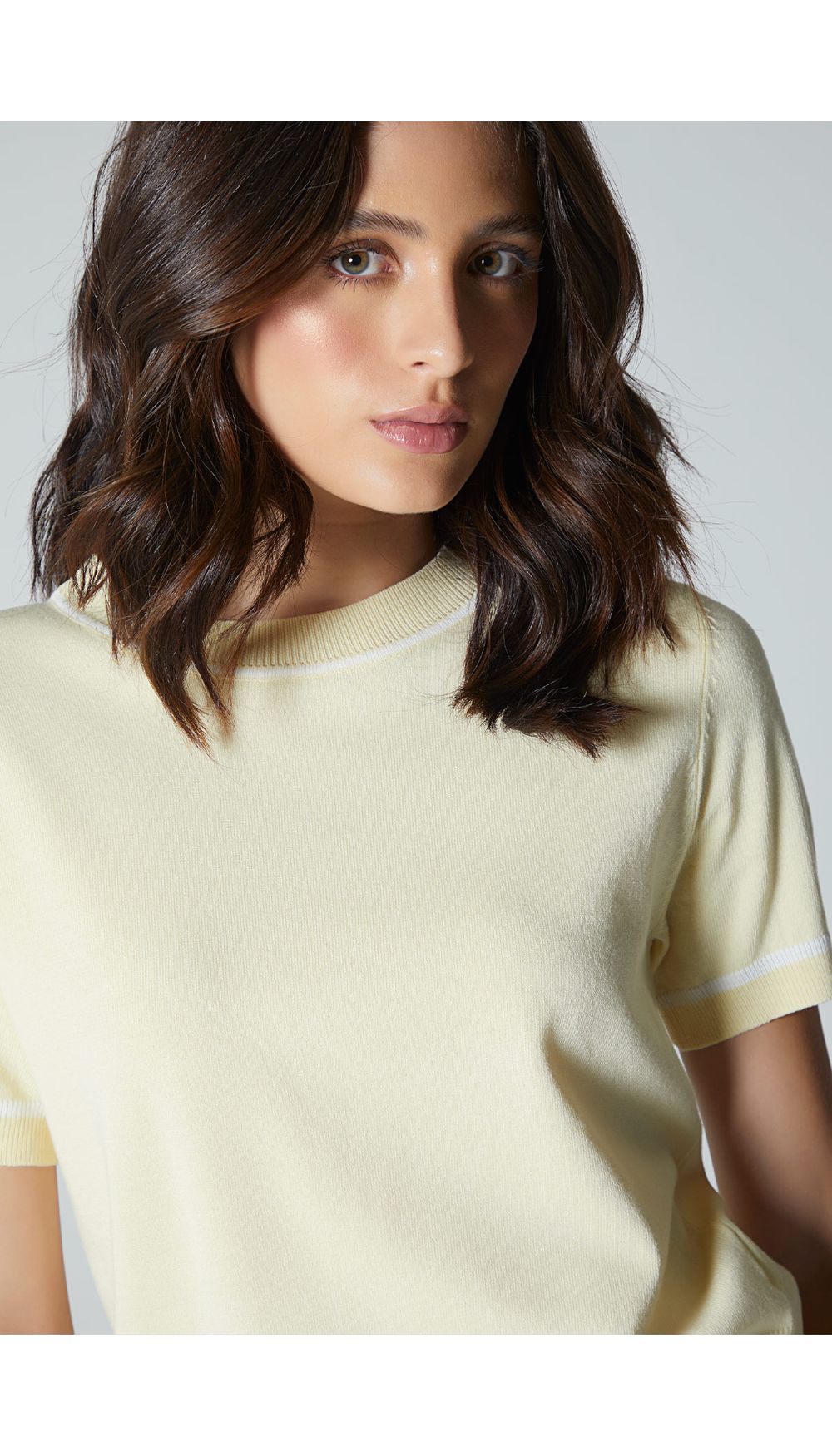 Blusa manga corta para mujer