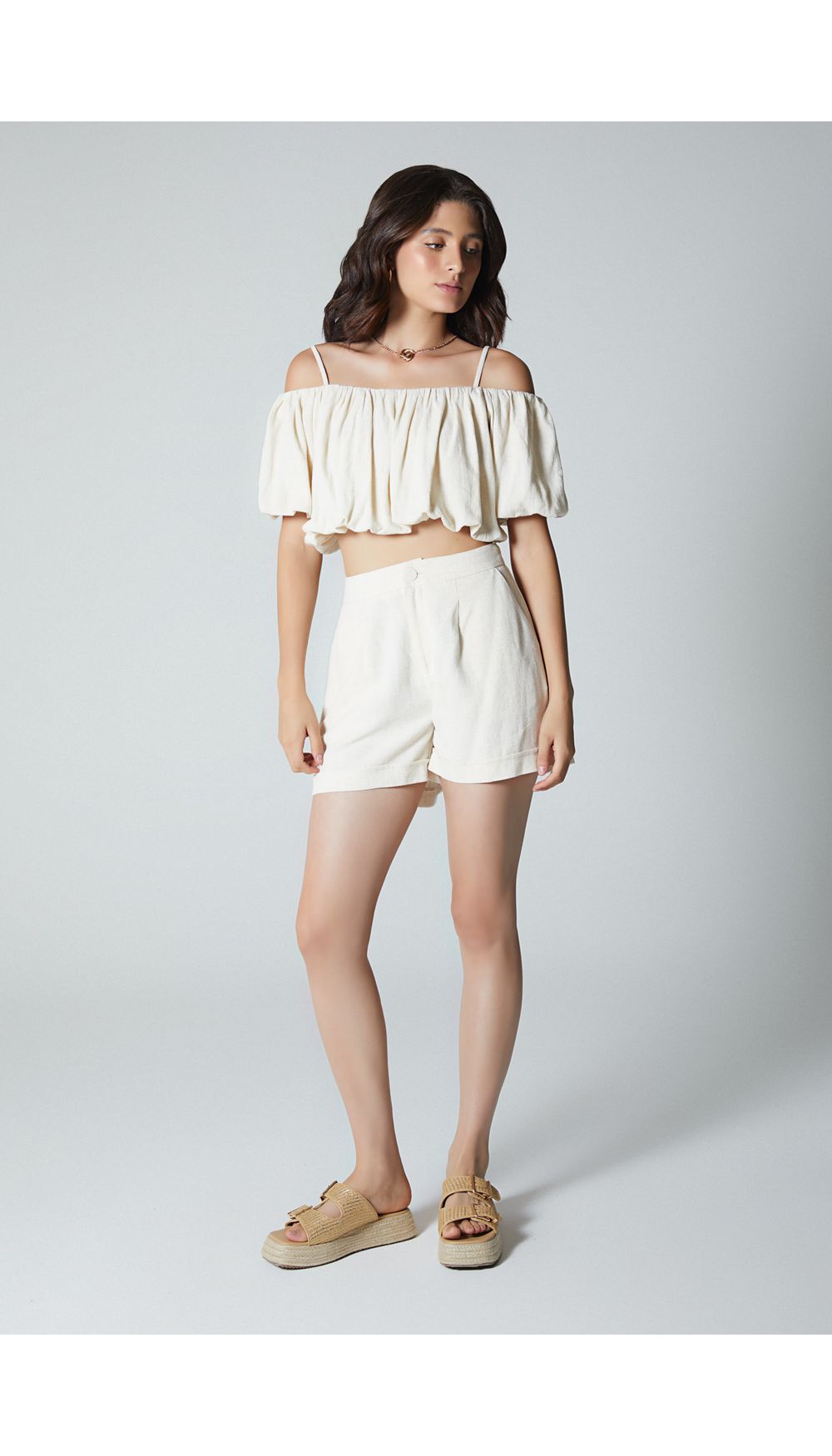 Blusa crop para mujer de tiras