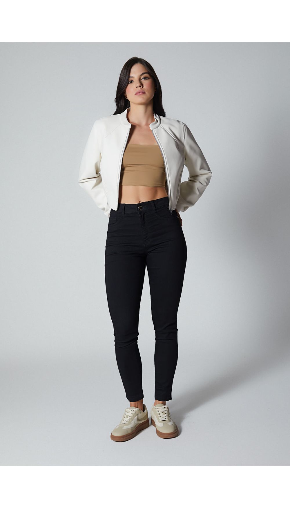 Chaqueta tipo bomber para mujer