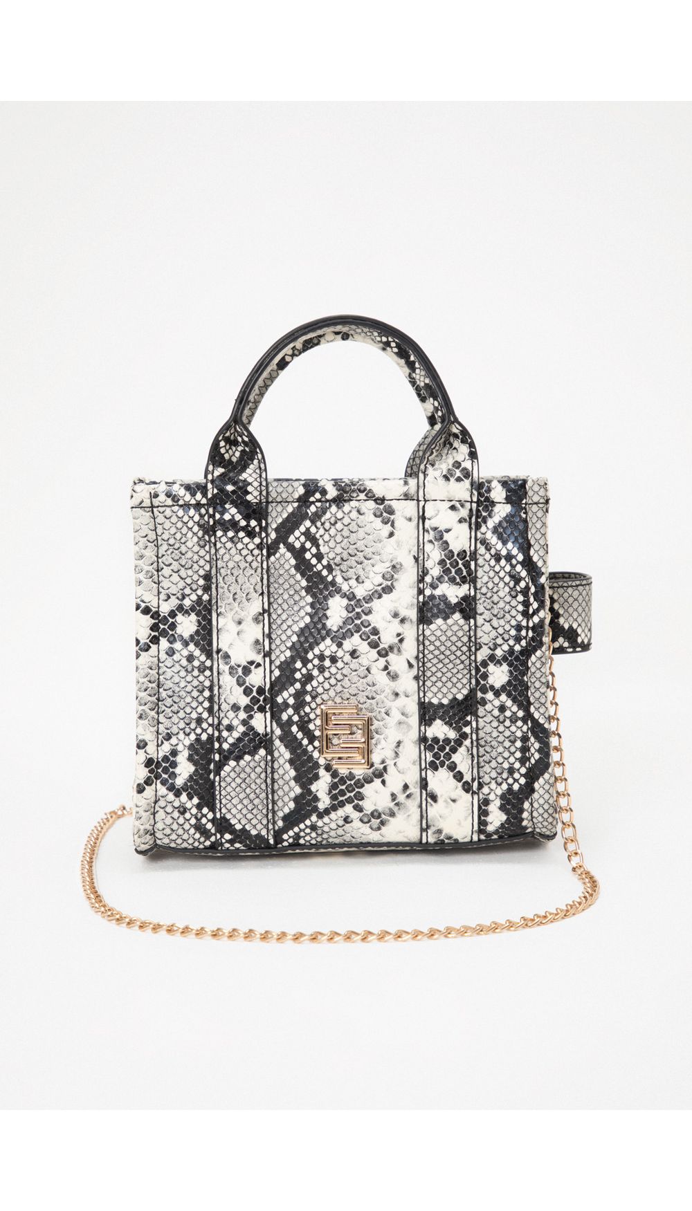 Bolso mano piton
