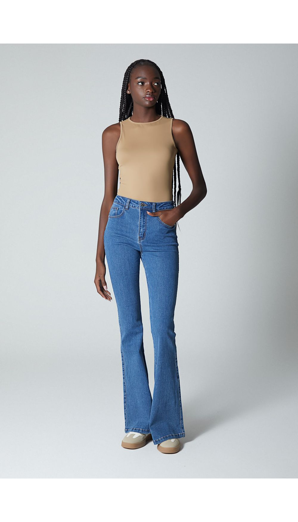Jean basico para mujer campana