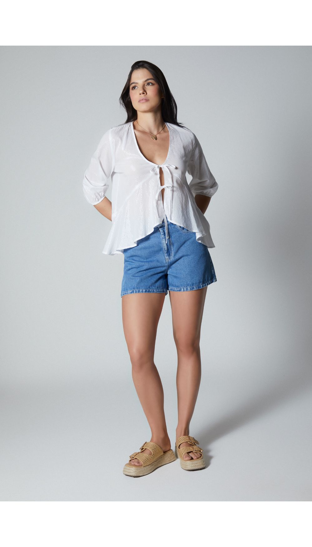 Short para mujer basico tiro alto