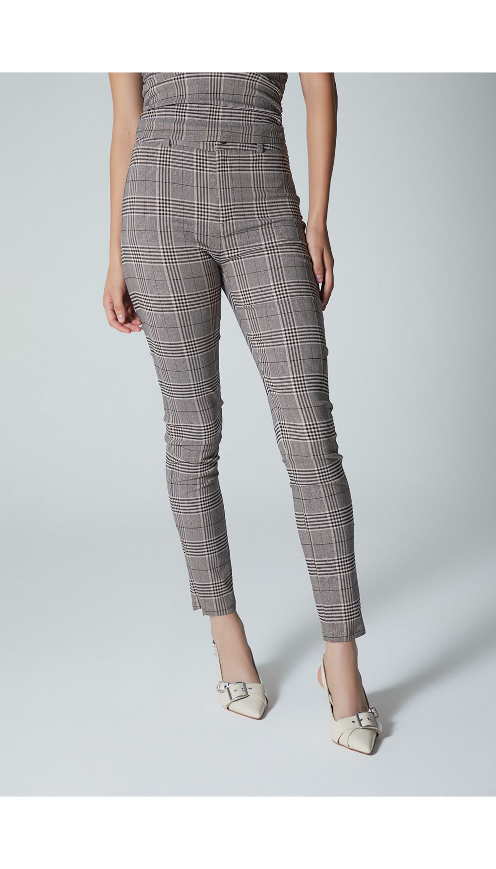Pantalon para mujer tiro alto skinny