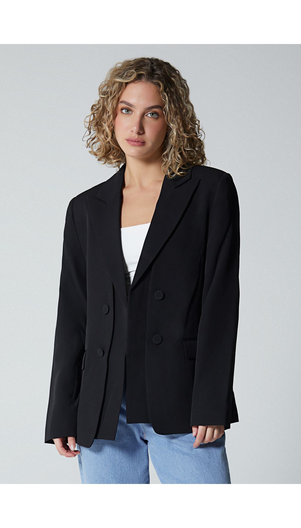 Blazer doble frente para mujer