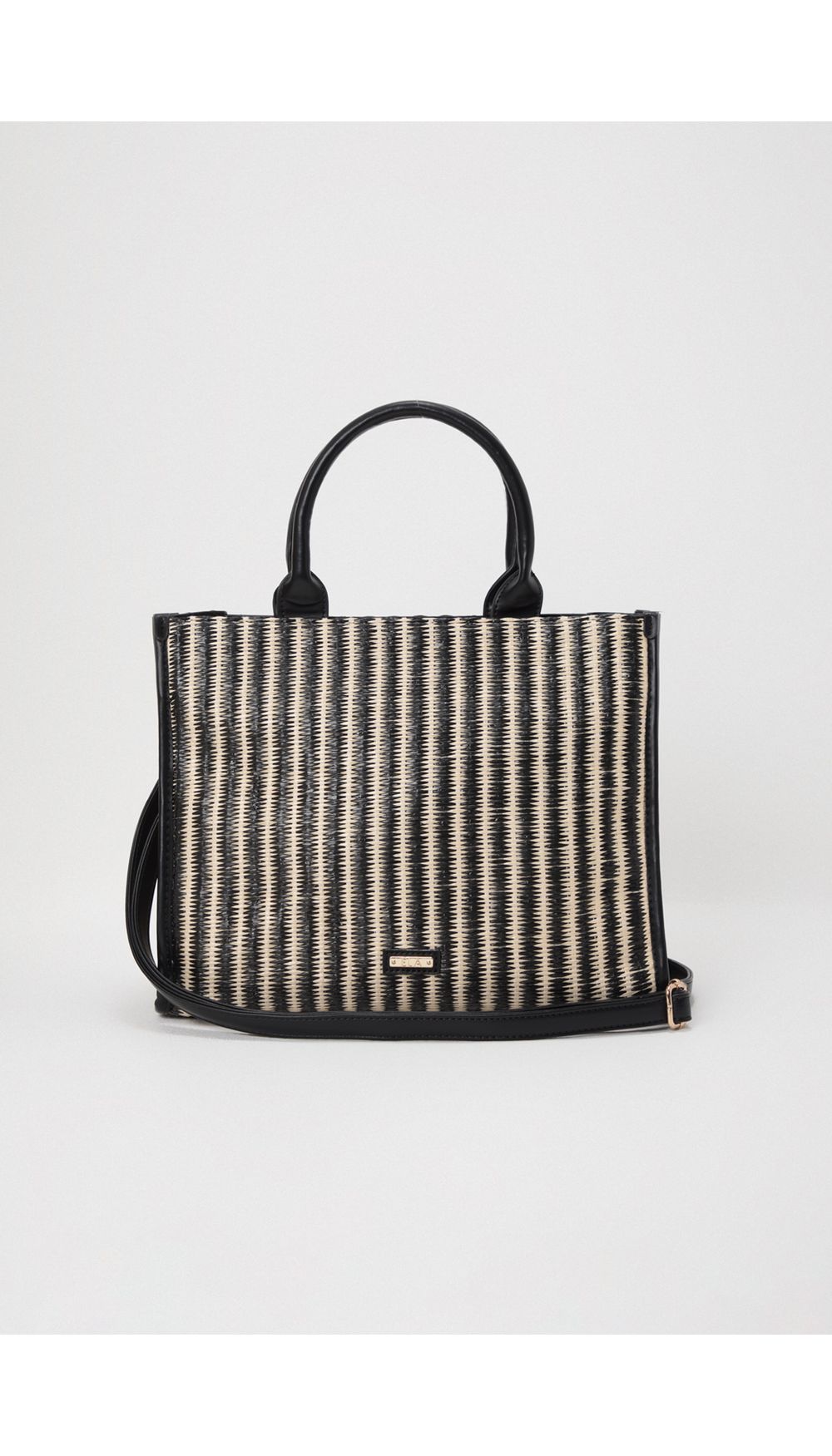 Bolso de mano tipo tote combinacion de m