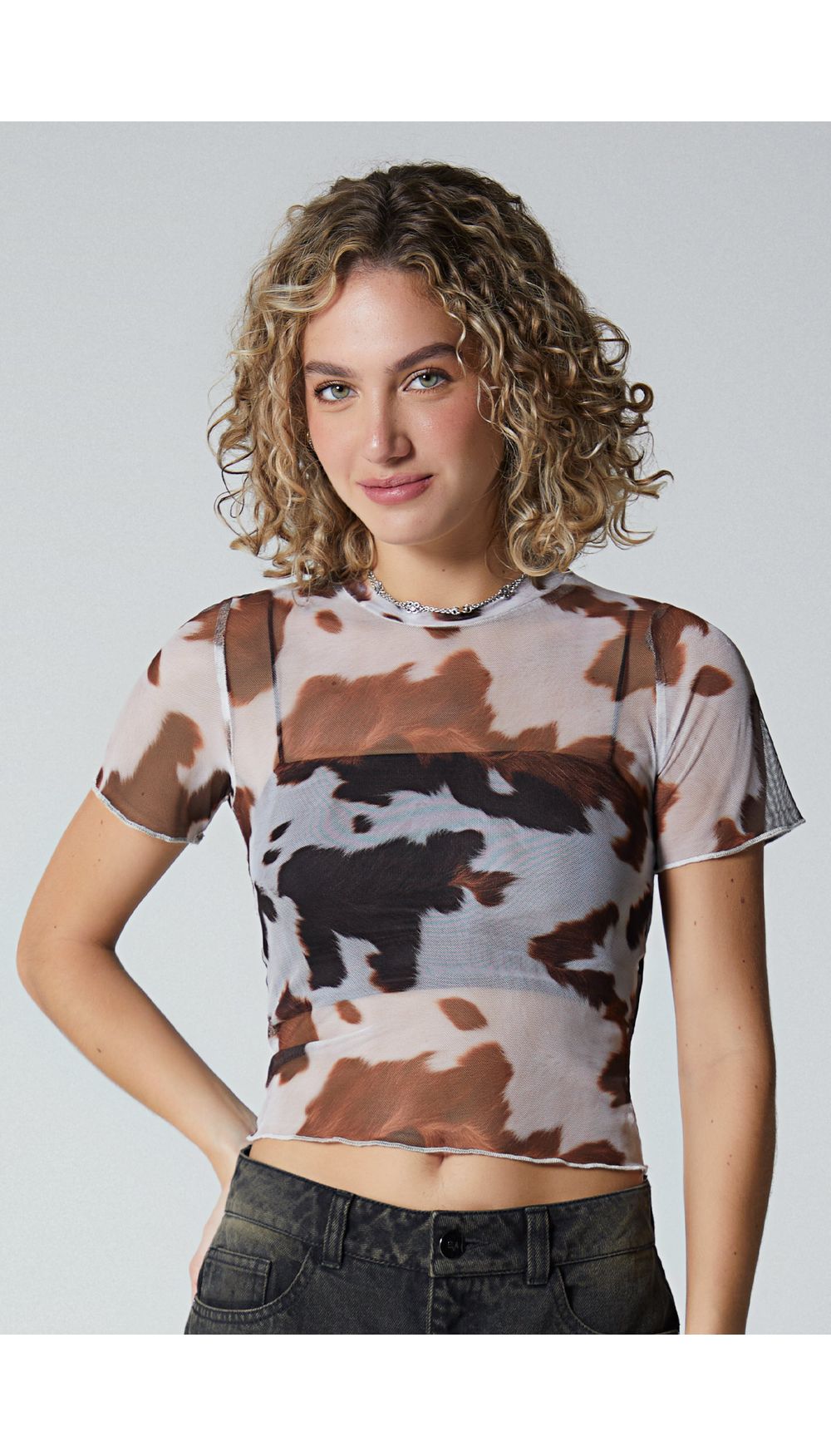 Camiseta crop  para mujer
