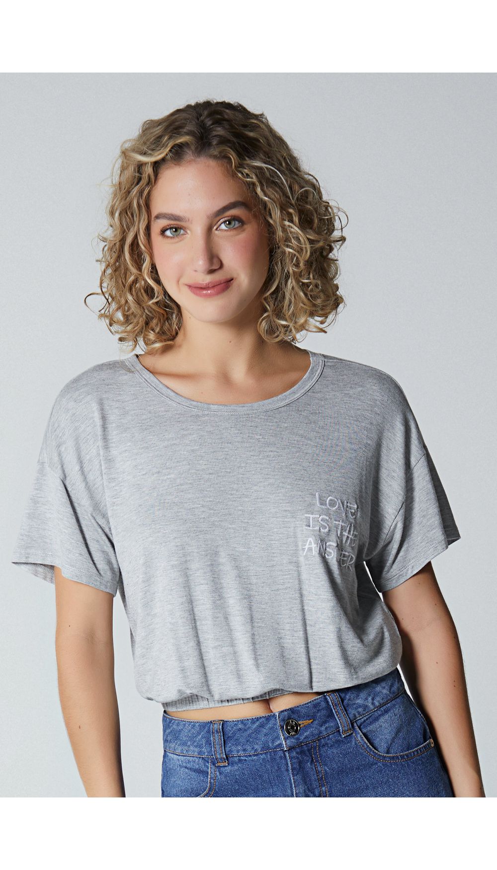 Camiseta para mujer crop