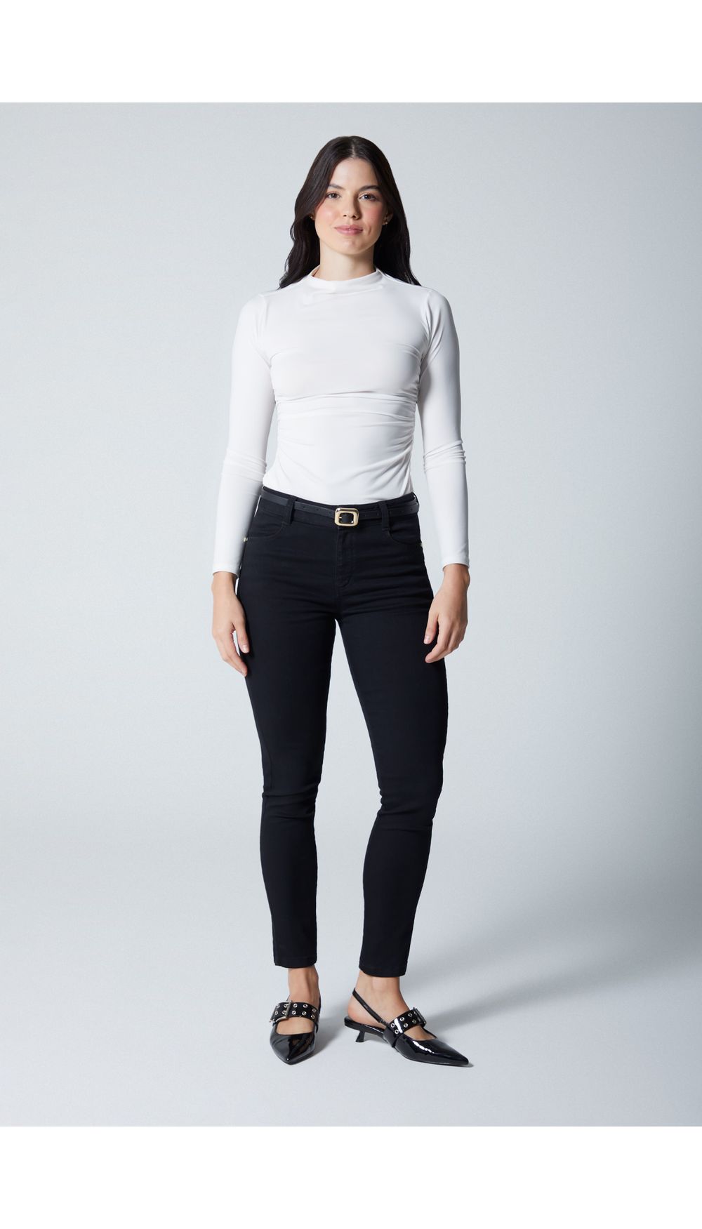 Jean para mujer tiro medio skinny