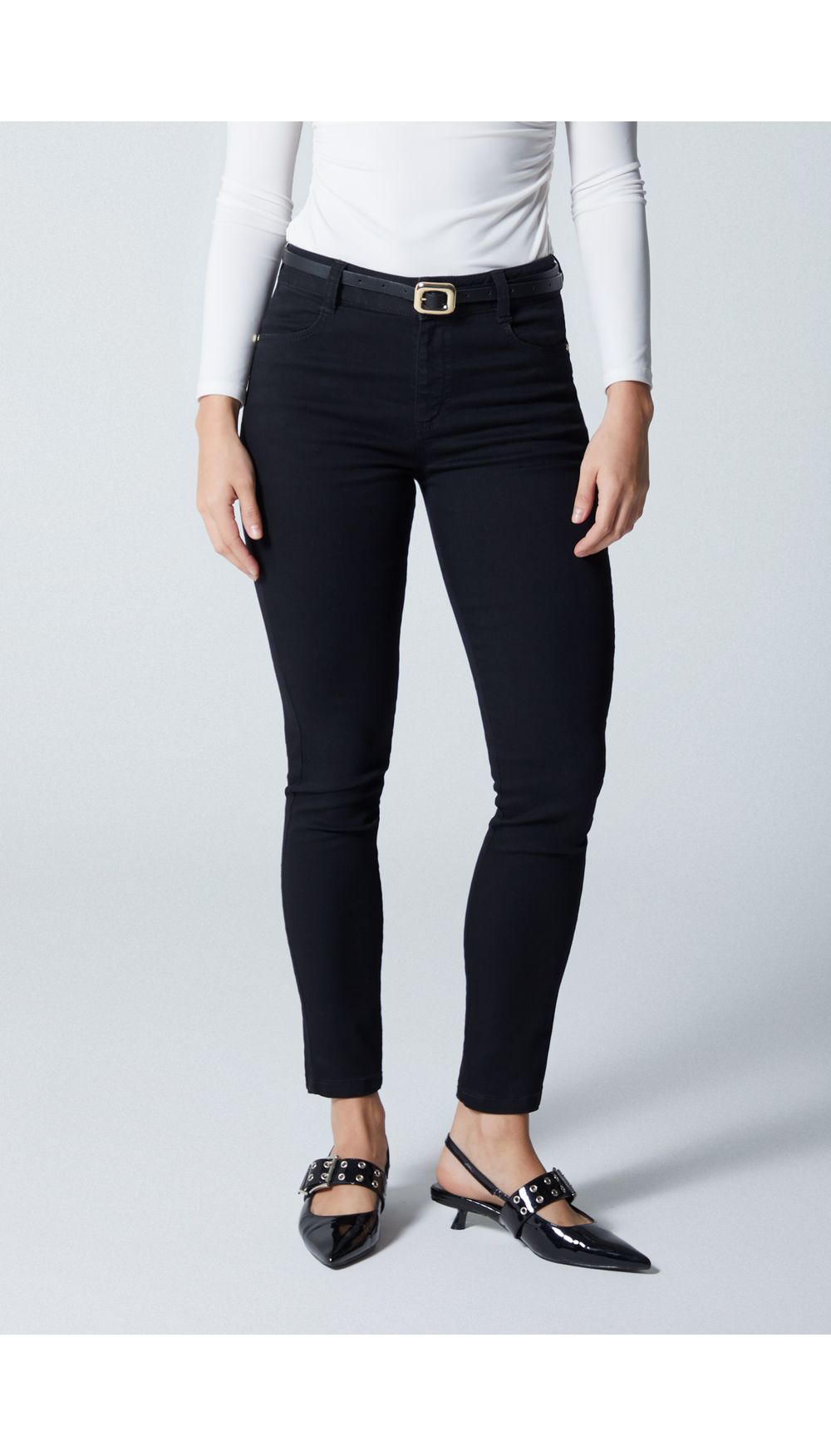 Jean para mujer tiro medio skinny