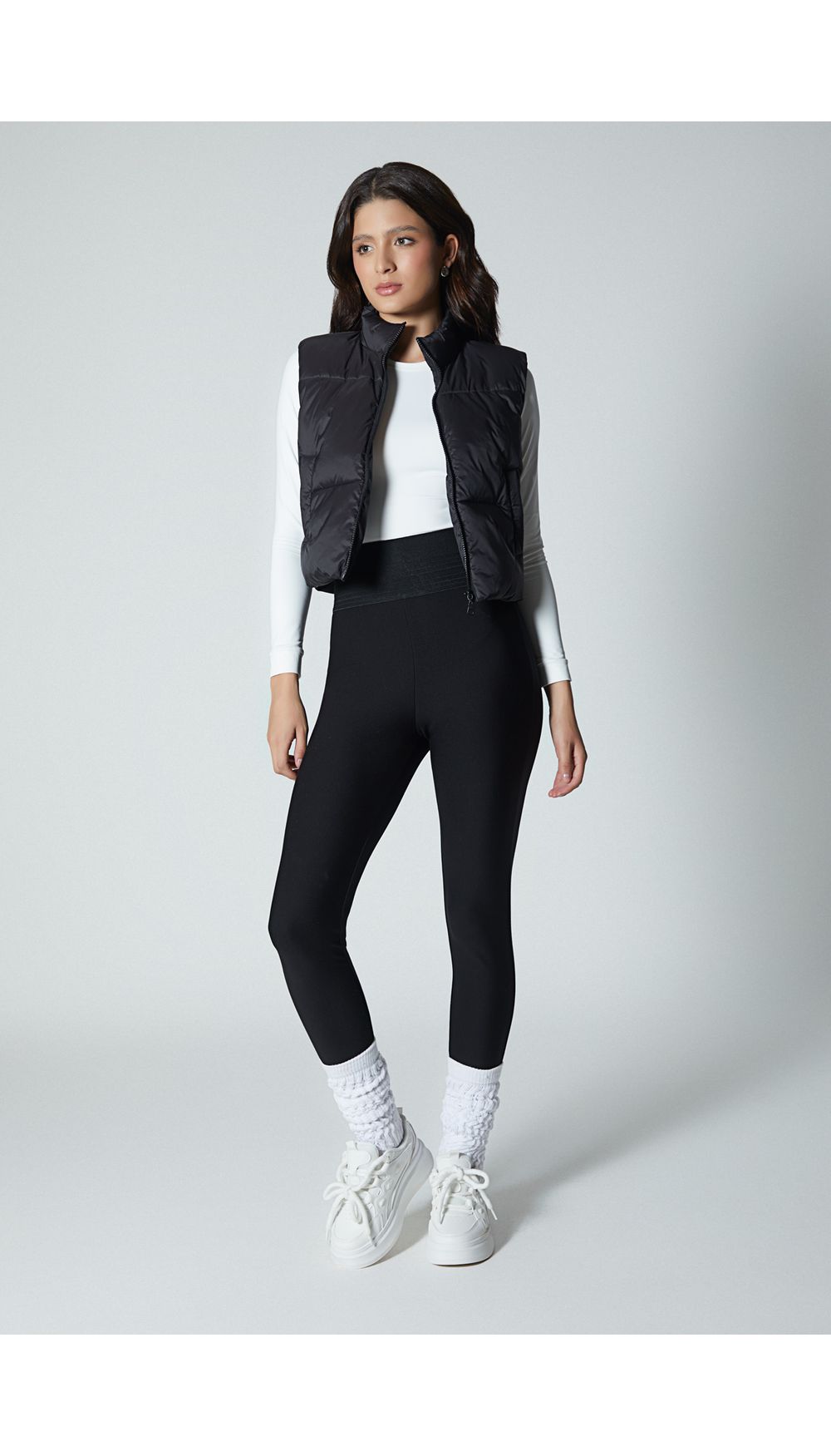 Leggins basico tiro alto para mujer