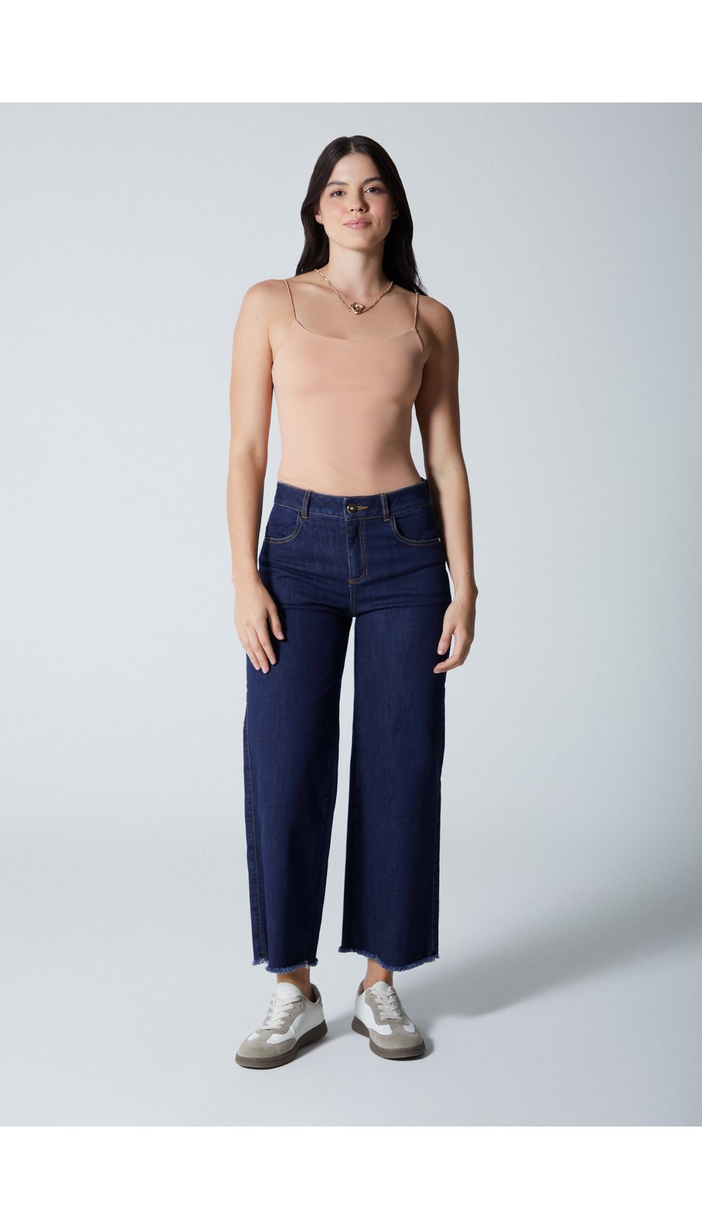 Jean para mujer tiro medio cropped