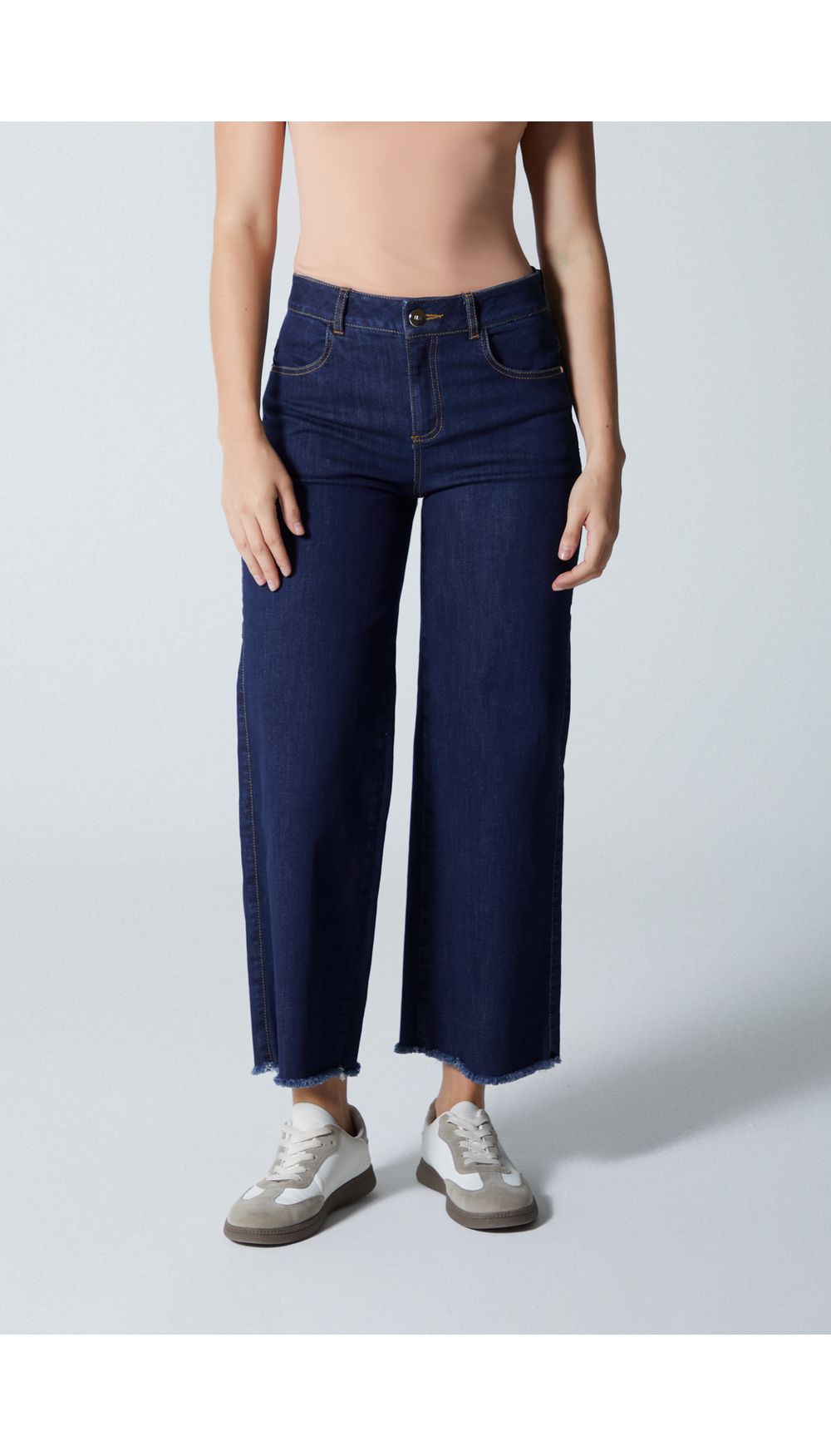Jean para mujer tiro medio cropped