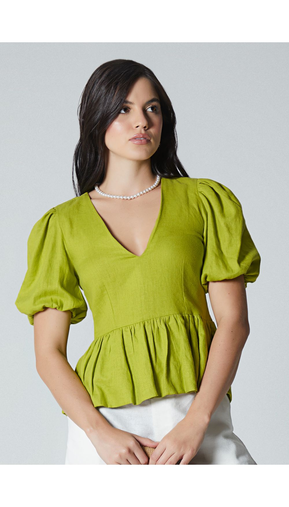 Blusa manga corta para mujer
