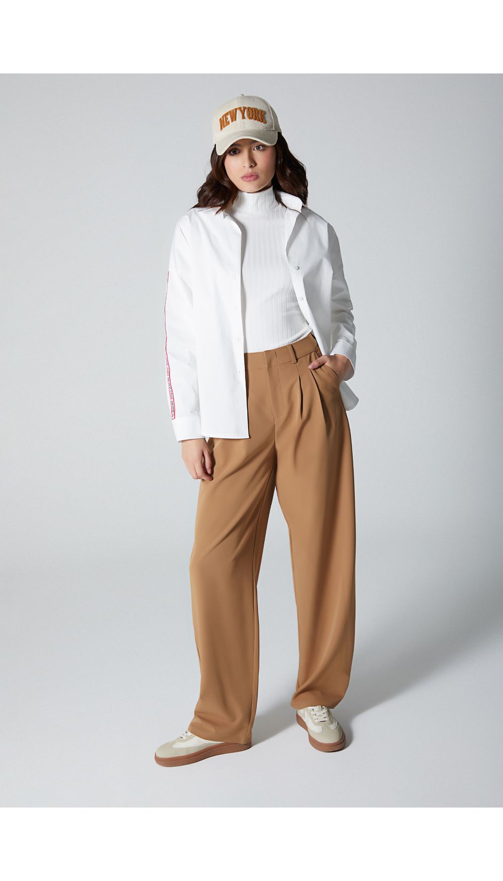 Bluson camisero hombro caido para mujer