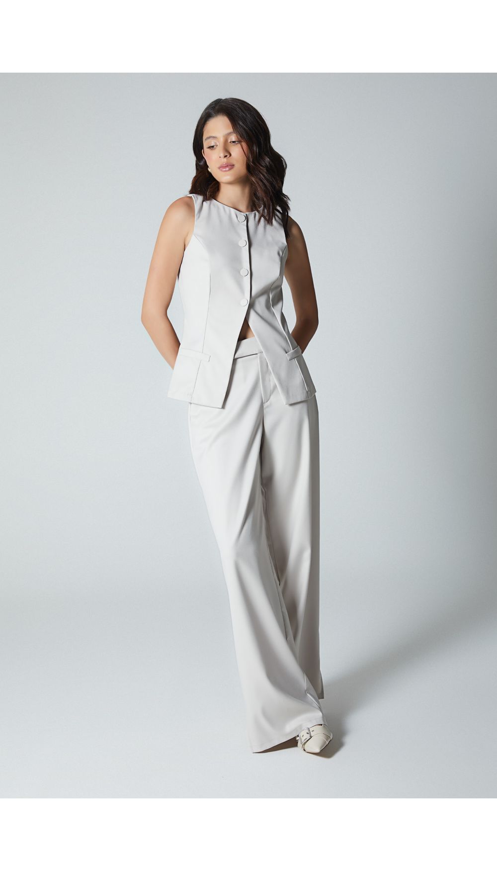 Pantalon tiro alto para mujer