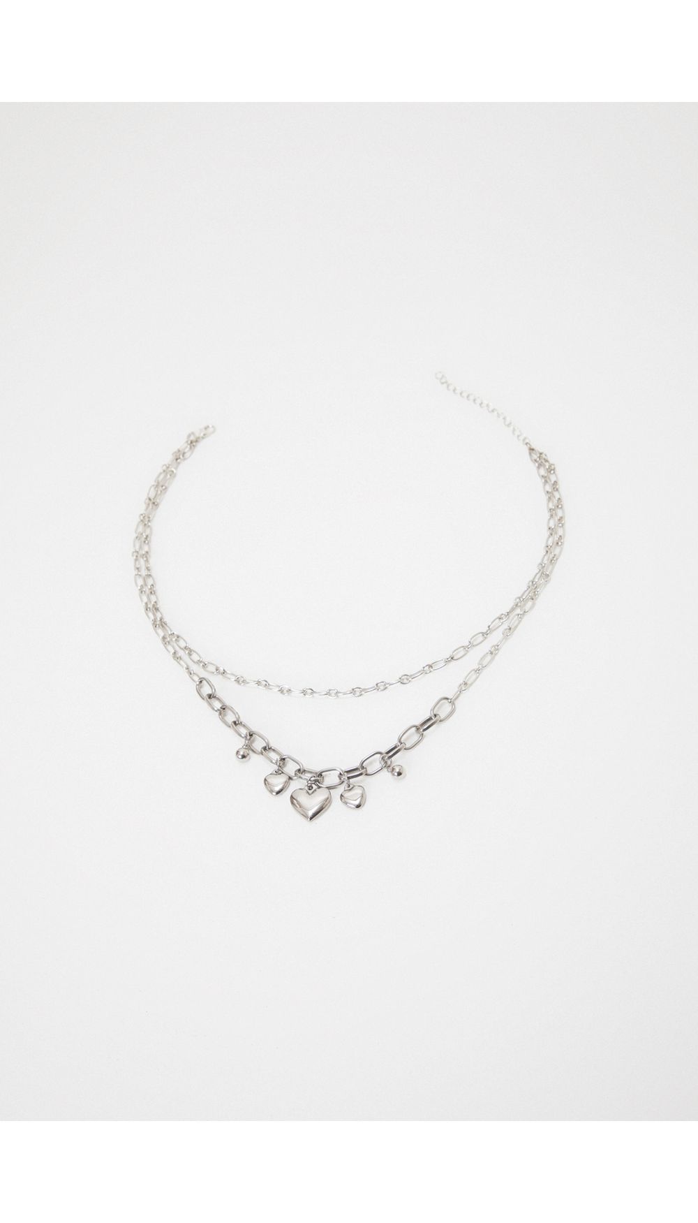 Collar dijes corazones