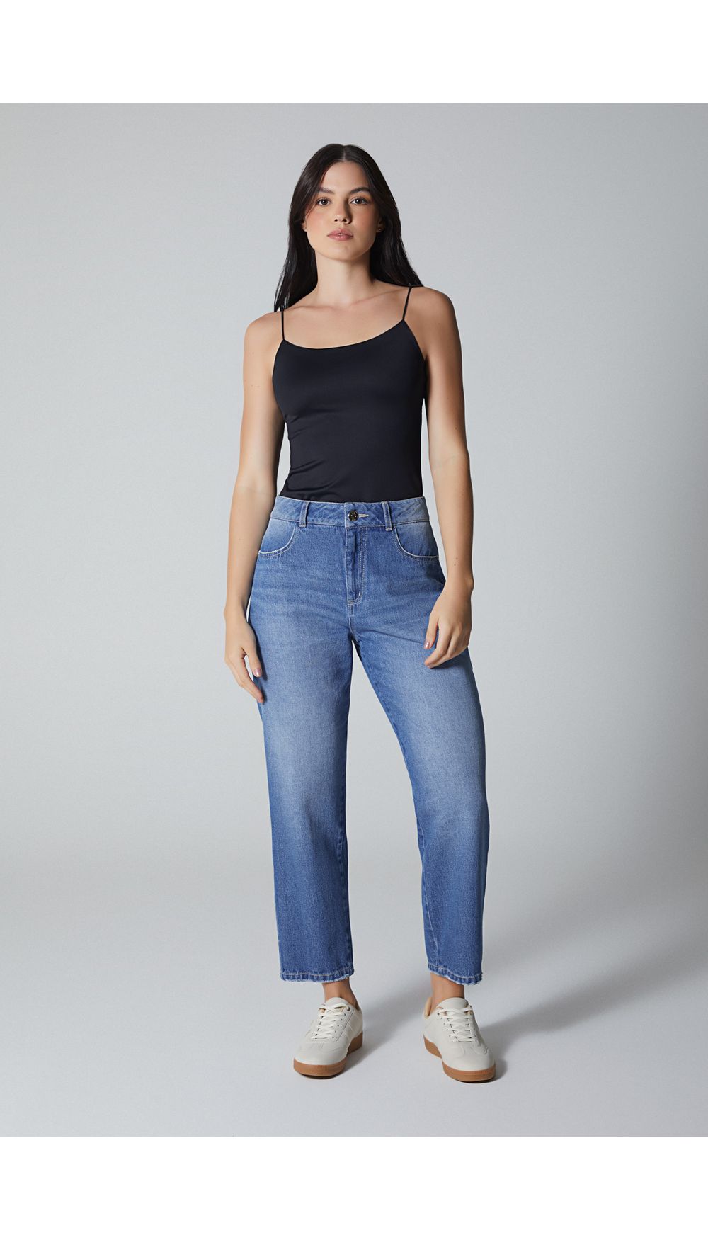 Blusa basica de tiras para mujer