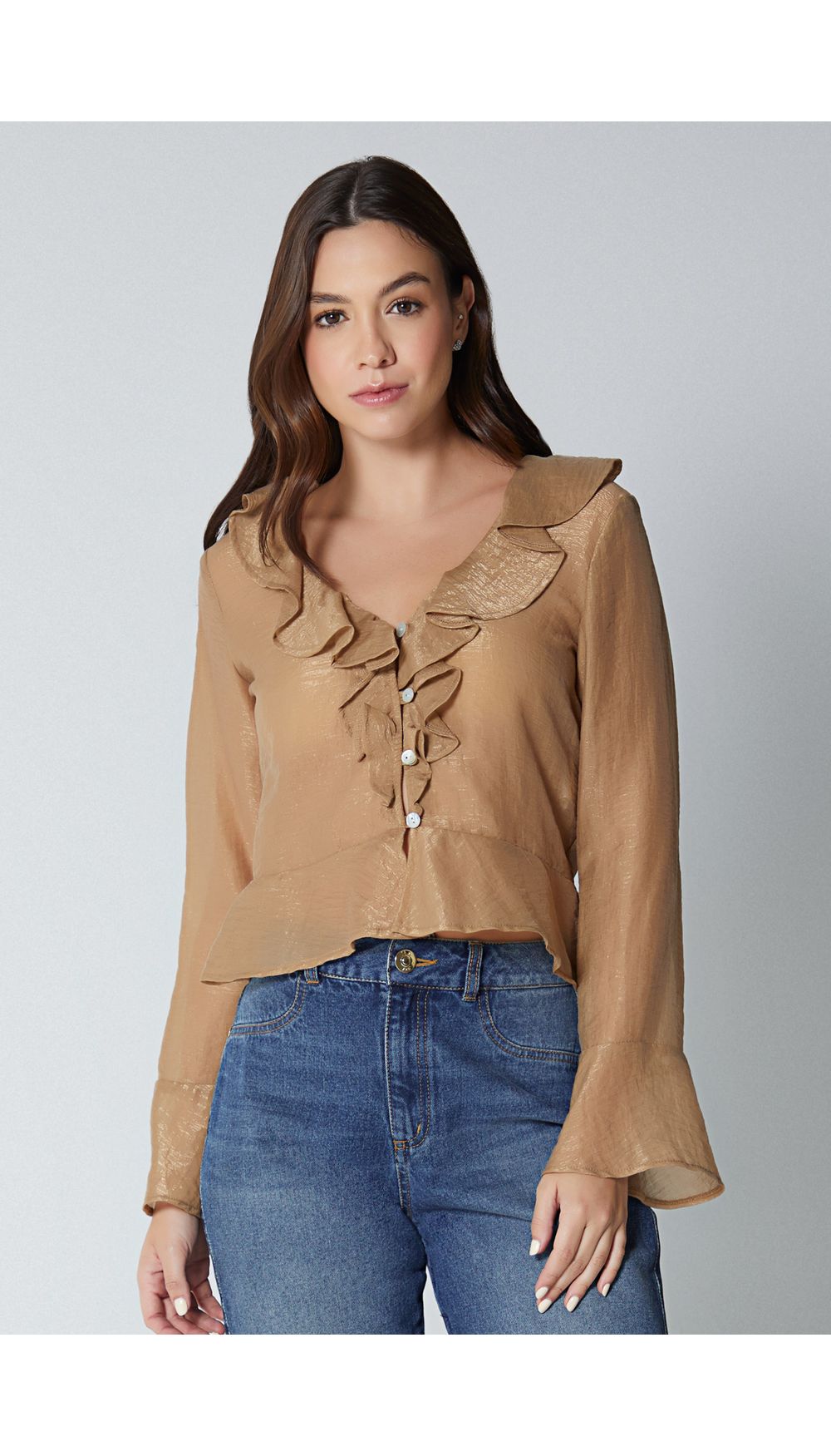 Blusa para mujer manga larga