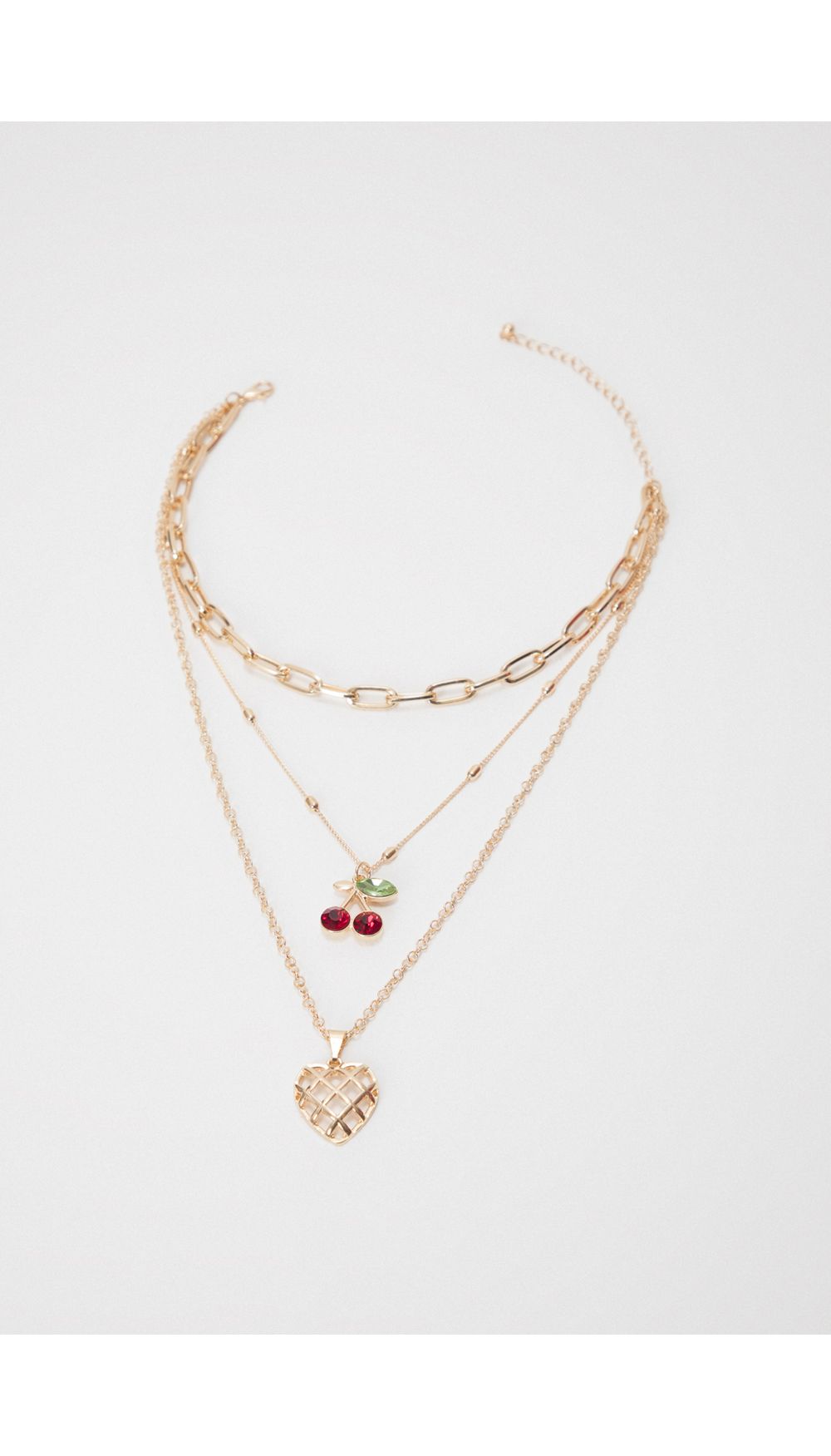 Collar con dije corazon