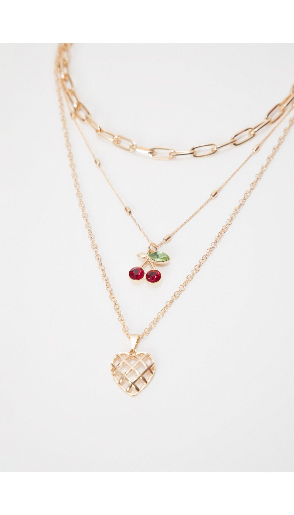 Collar con dije corazon