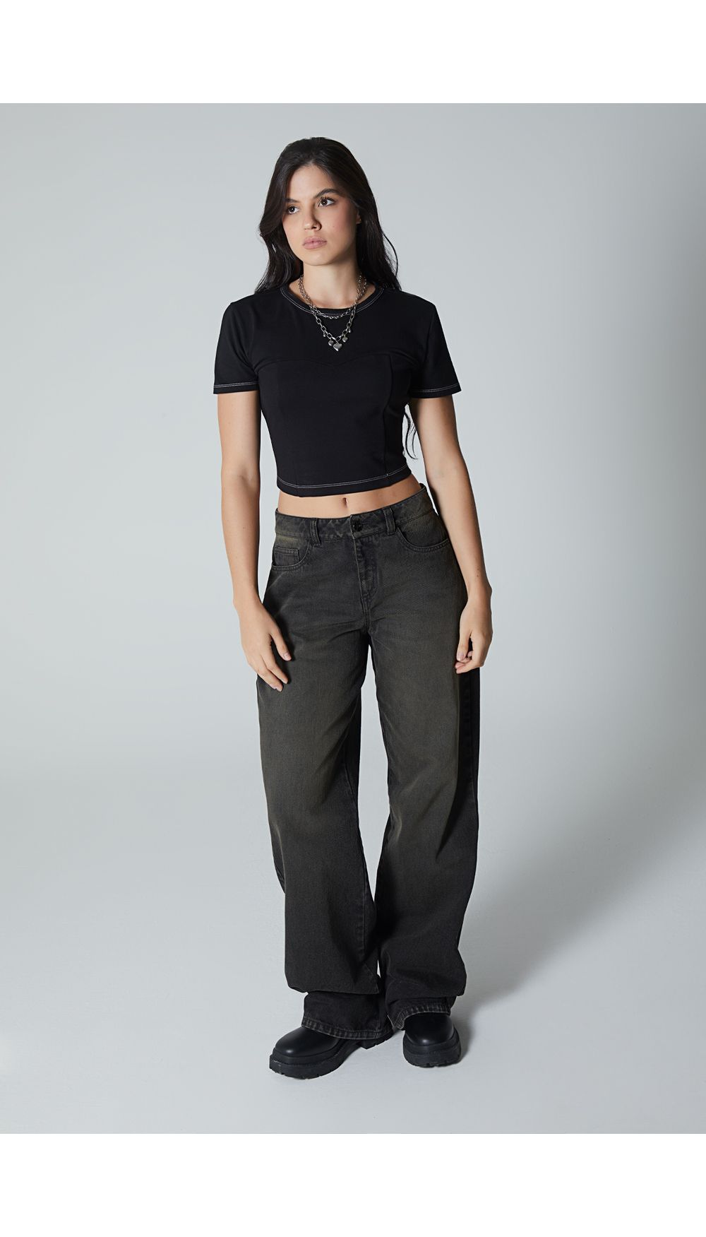 Camiseta con cordon para mujer
