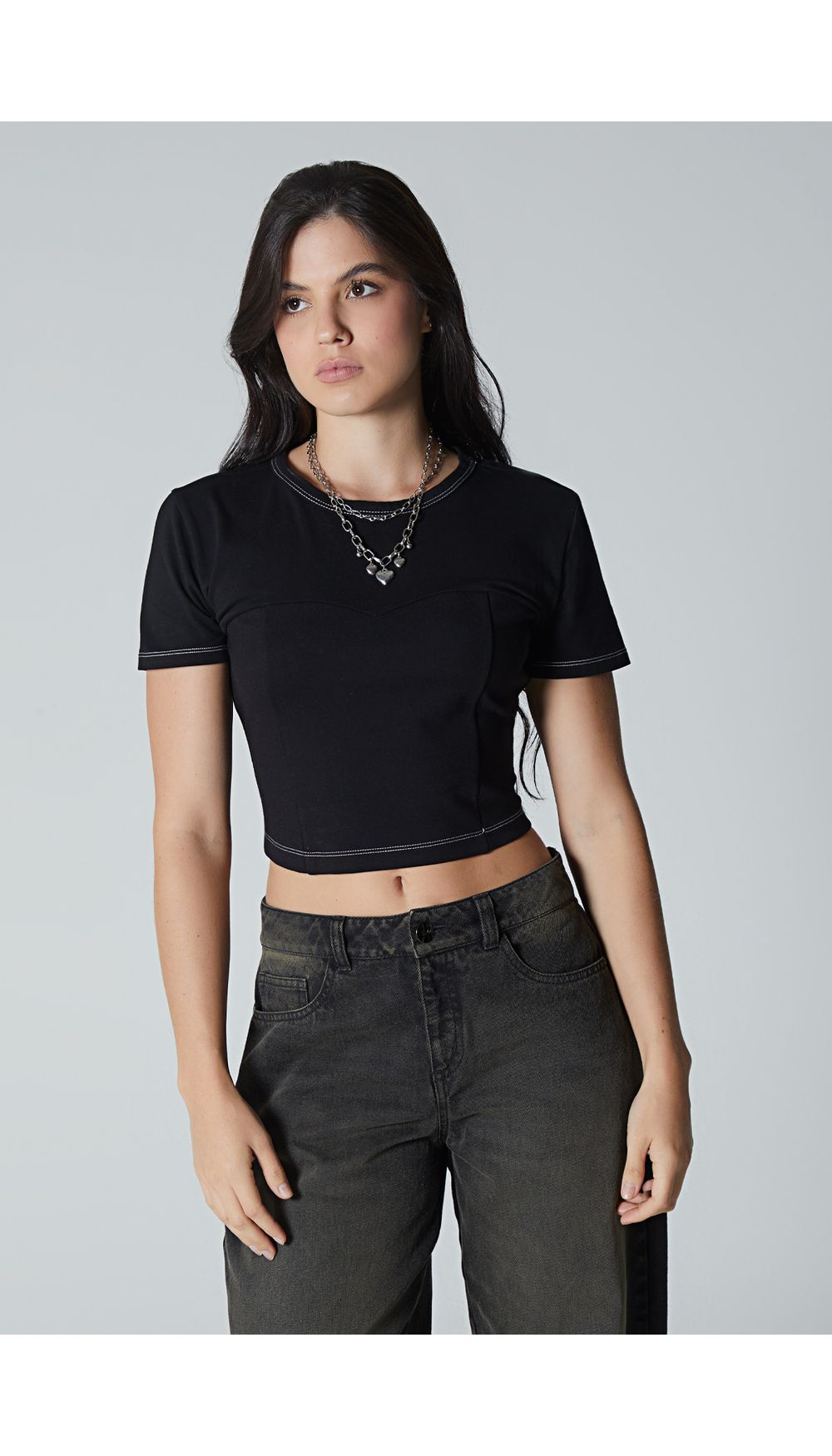 Camiseta con cordon para mujer