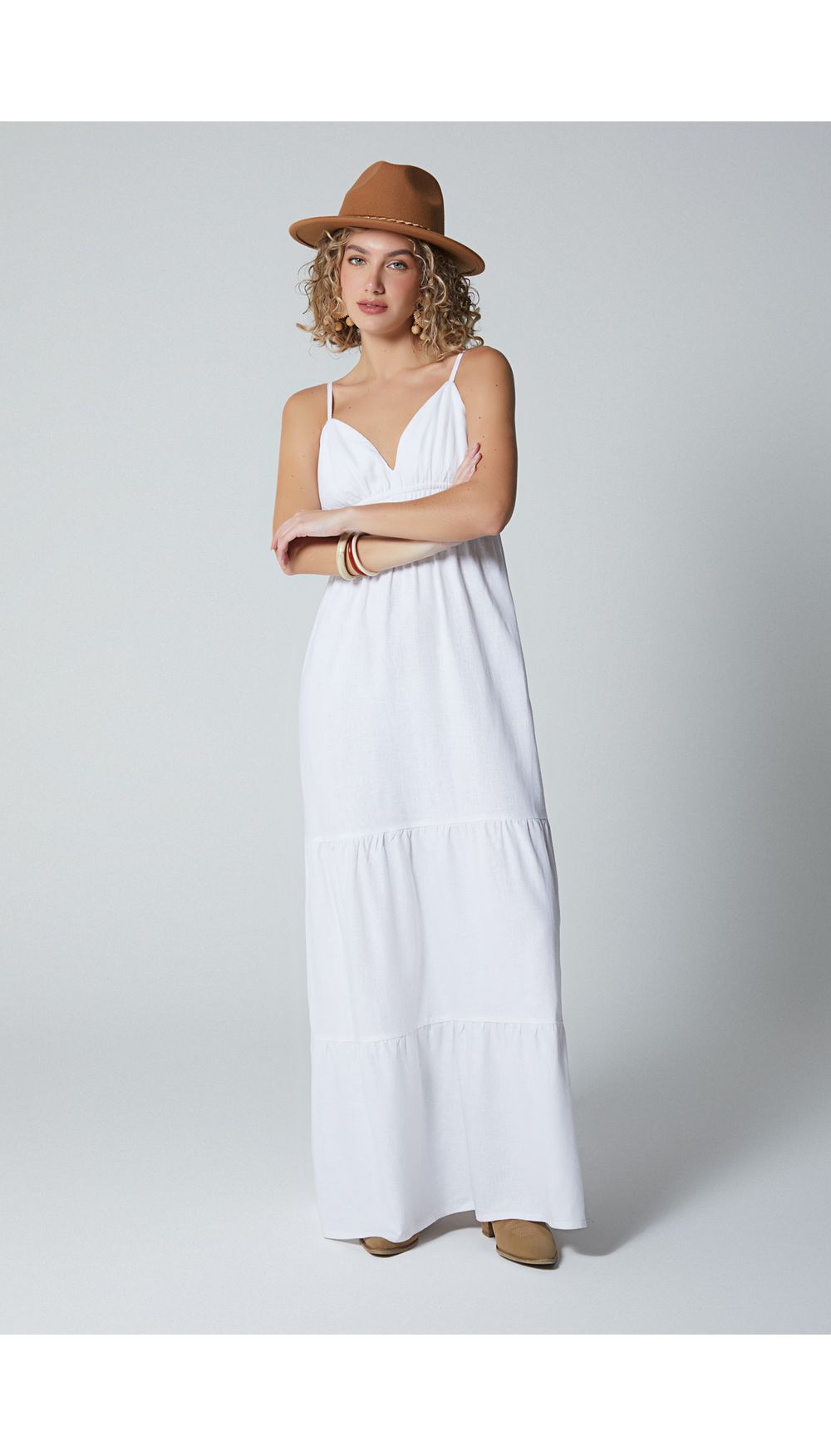 Vestido largo para mujer de tiras