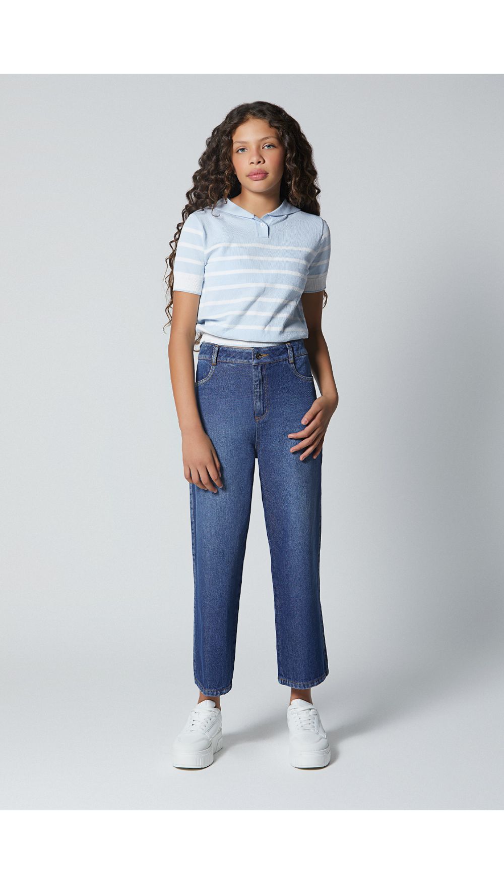 Blusa manga corta  para niña