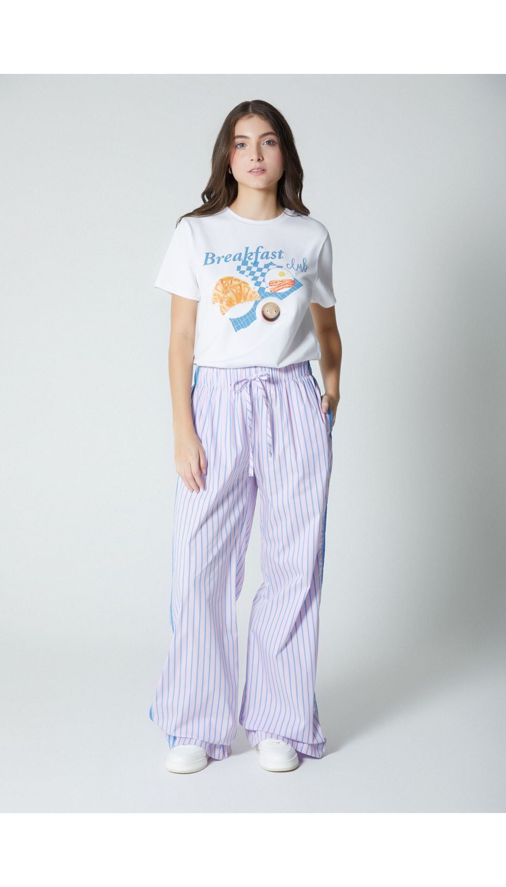 Pantalon   para mujer  tiro medio palazo