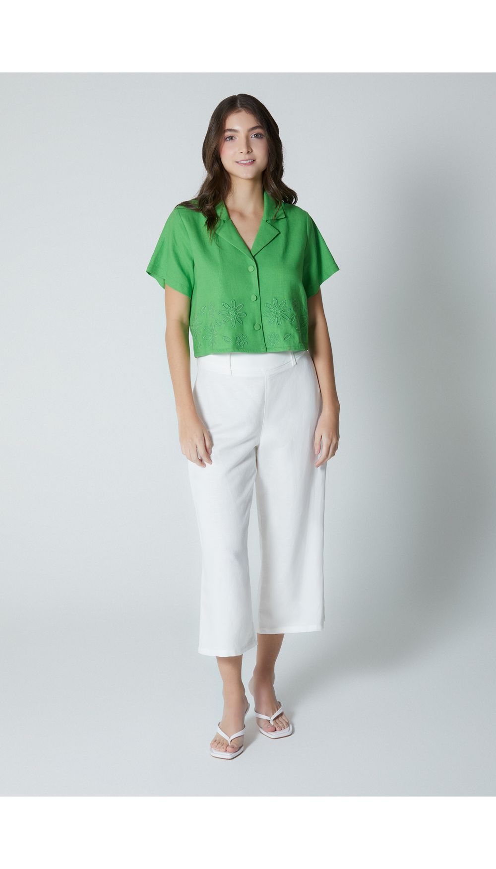 Blusa manga corta para mujer