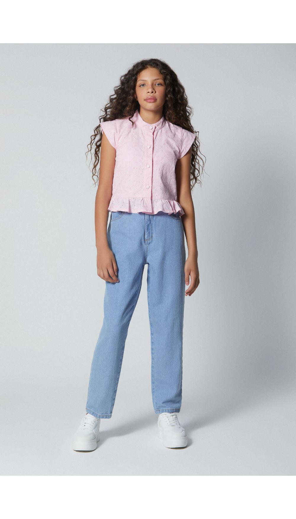 Blusa para girl con peplum