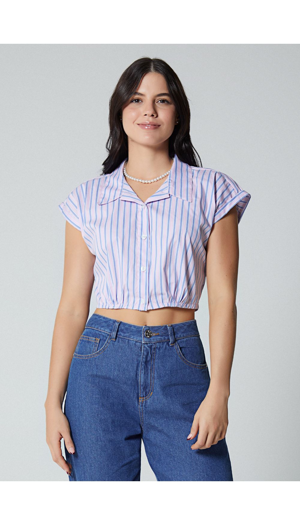 Blusa crop  para mujer