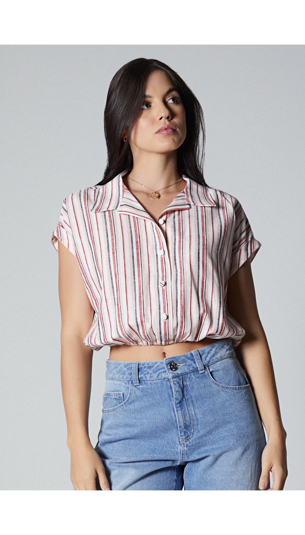 Blusa para mujer manga rodada