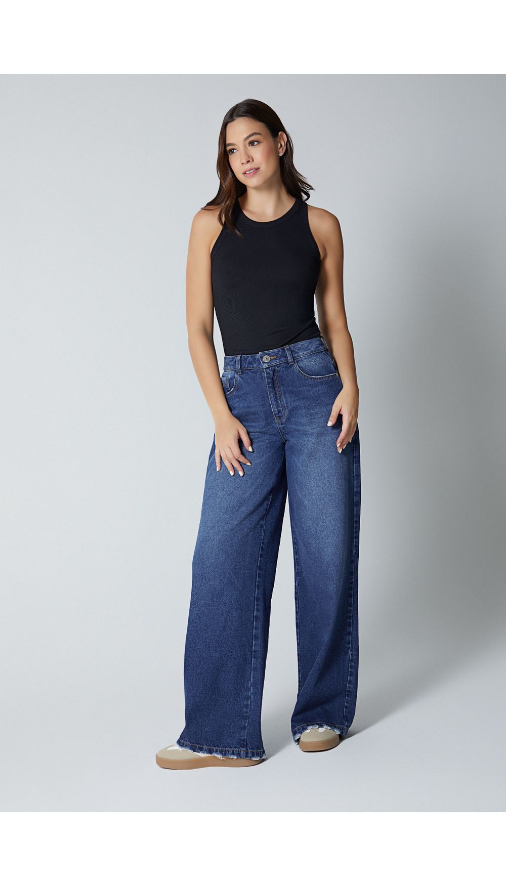 Blusa manga sisa en rib para mujer
