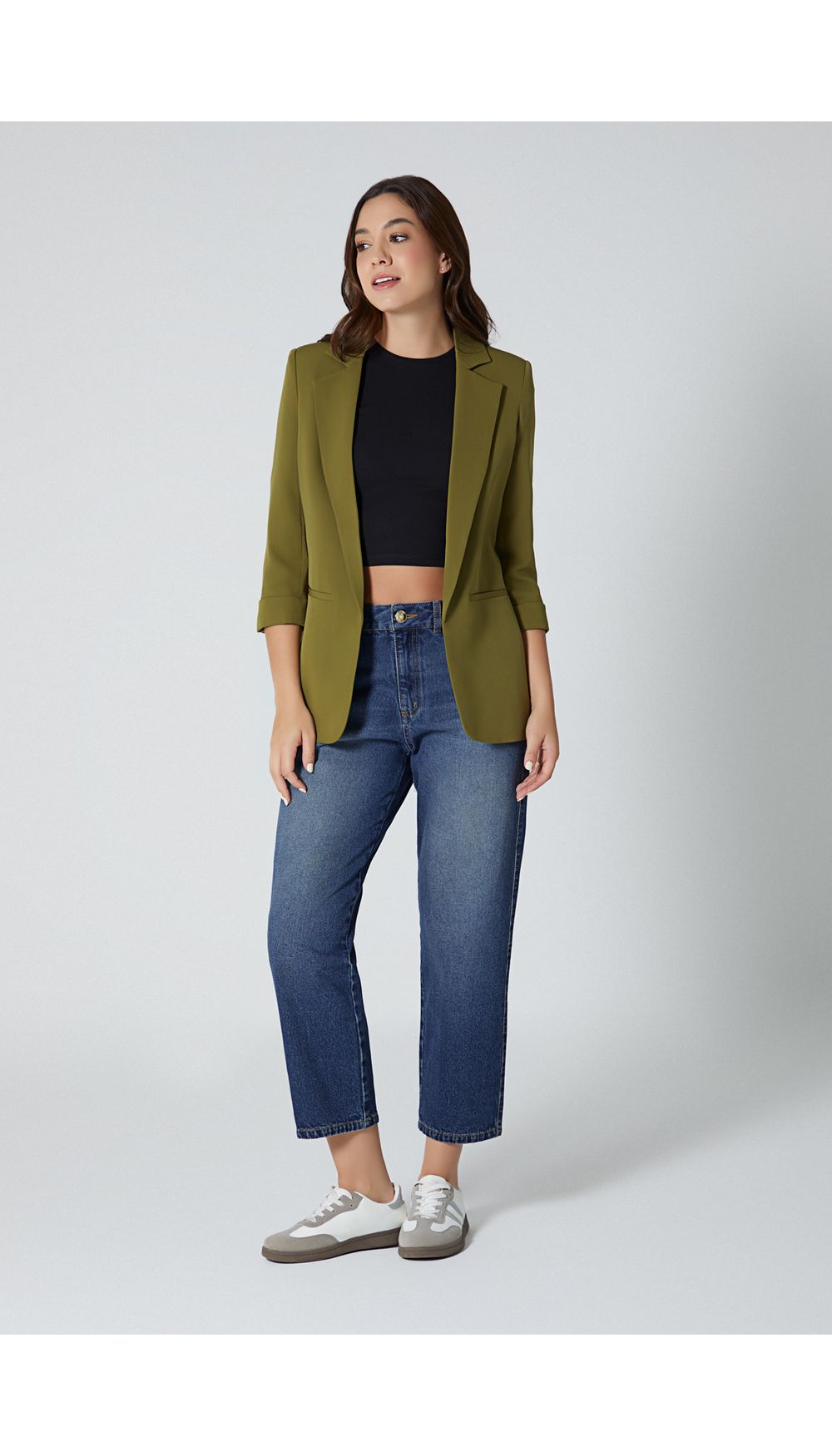 Blusa manga corta para mujer