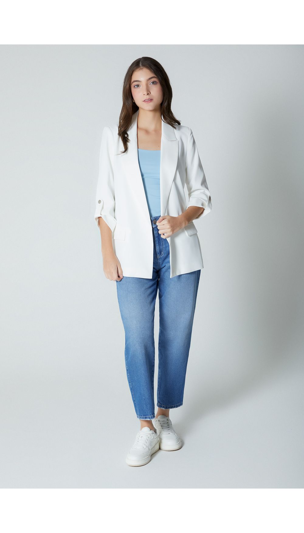 Blazer manga tres cuartos para mujer