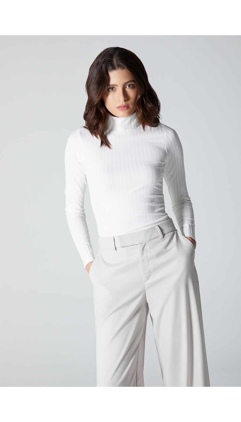 Blusa cuello tortuga manga larga para mu