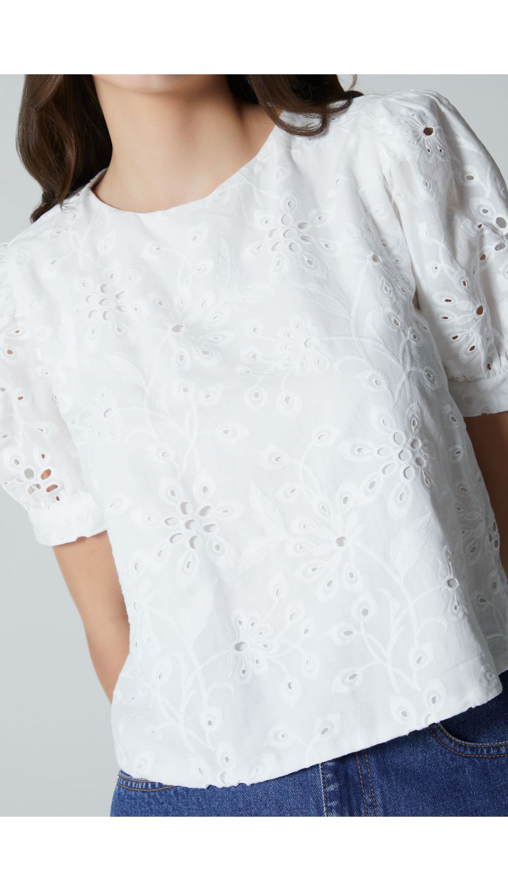 Blusa manga corta para mujer